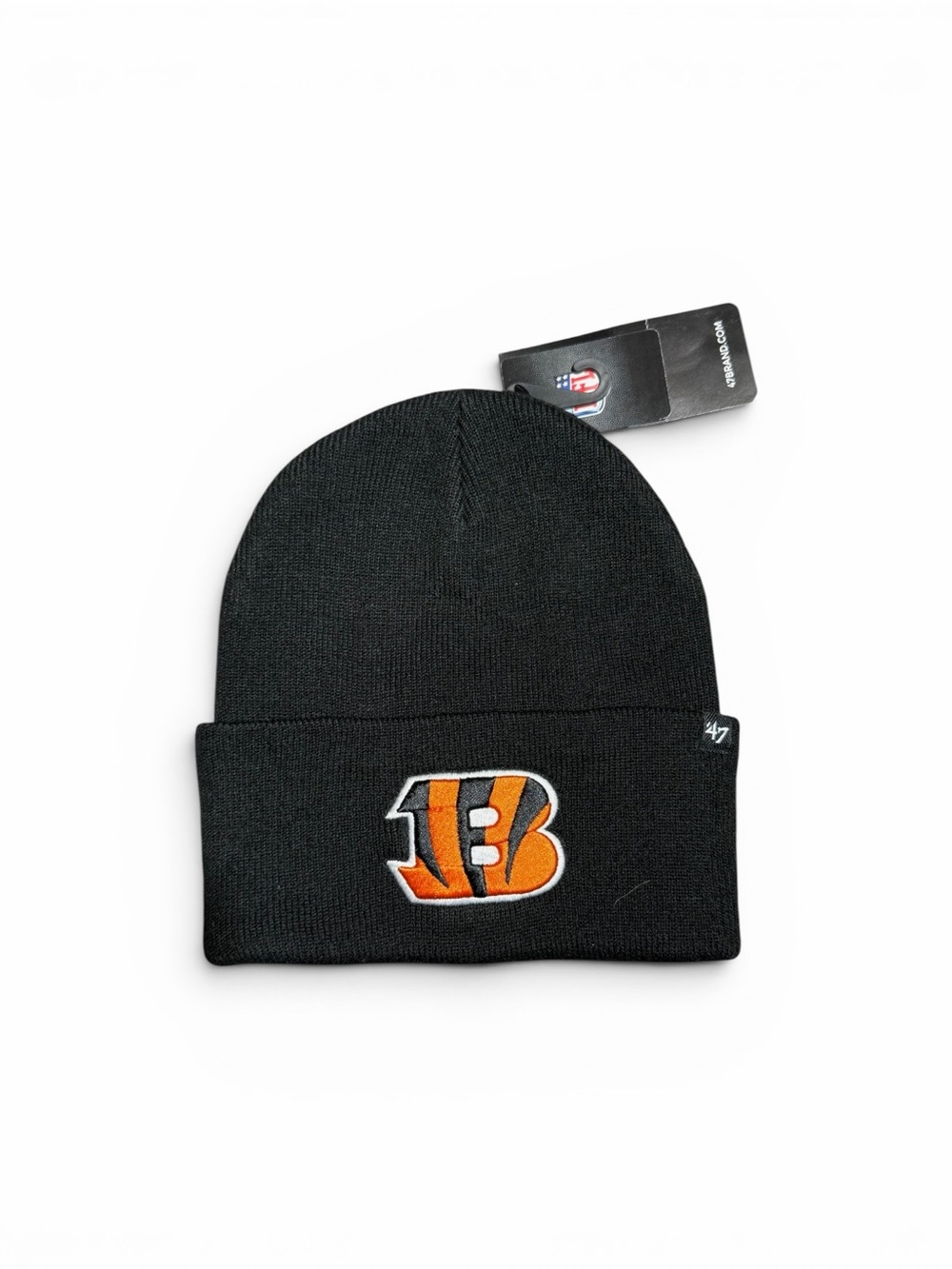 NWT Cincinnati Bengals 47 Brand Black Knit Beanie Hat NFL Unisex